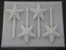 3558 Super Hero Star Chocolate or Hard Candy Lollipop Mold